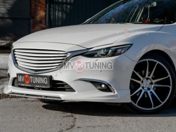 8 999 р. Решетка радиатора MV tuning Mazda 6 GJ 1 рестайлинг универсал (2015-2018) (Неокрашенная)  с доставкой в г. Омск. Увеличить фотографию 7