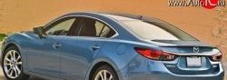 2 699 р. Лип спойлер M-VRS Mazda 6 GJ дорестайлинг седан (2012-2015) (Неокрашенный)  с доставкой в г. Омск. Увеличить фотографию 2