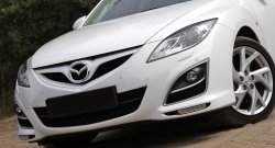 579 р. Реснички на фары RA Mazda 6 GH дорестайлинг универсал (2007-2010) (Неокрашенные)  с доставкой в г. Омск. Увеличить фотографию 2