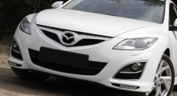 579 р. Реснички на фары RA Mazda 6 GH дорестайлинг универсал (2007-2010) (Неокрашенные)  с доставкой в г. Омск. Увеличить фотографию 4