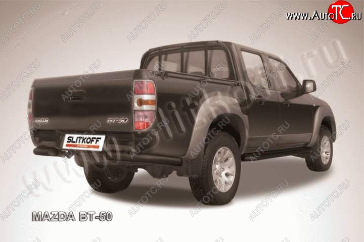 7 649 р. Уголки d76  Mazda BT-50 (2011-2015) (Цвет: серебристый)  с доставкой в г. Омск