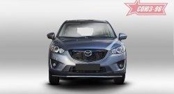 15 254 р. Одинарная защита переднего бампера (d42) Premium Souz-96 Mazda CX-5 KE рестайлинг (2015-2017)  с доставкой в г. Омск. Увеличить фотографию 2