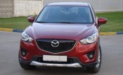 4 649 р. Накладка Sport Line на передний бампер  Mazda CX-5  KE (2011-2014) дорестайлинг (Неокрашенная)  с доставкой в г. Омск. Увеличить фотографию 1