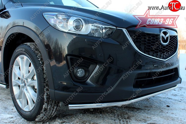 15 254 р. Защита переднего бампера одинарная Souz-96 (d42) Mazda CX-5 KE рестайлинг (2015-2017)  с доставкой в г. Омск