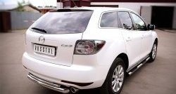 16 199 р. Защита заднего бампера (Ø76 и 42 мм, нержавейка) SLITKOFF  Mazda CX-7  ER (2010-2012) рестайлинг  с доставкой в г. Омск. Увеличить фотографию 4