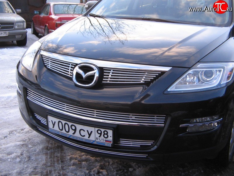 10 199 р. Декоративная вставка воздухозаборника Berkut Mazda CX-9 TB дорестайлинг (2007-2009)  с доставкой в г. Омск