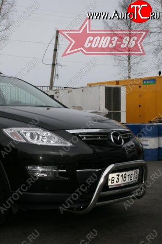 13 409 р. Защита переднего бампера (дорестайлинг) Souz-96 (d60) Mazda CX-9 TB дорестайлинг (2007-2009)  с доставкой в г. Омск