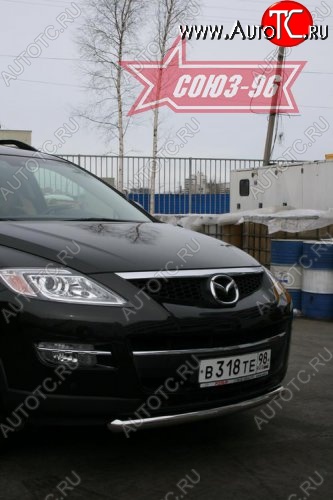 2 384 р. Защита переднего бампера одинарная Souz-96 (d60) Mazda CX-9 TB дорестайлинг (2007-2009)  с доставкой в г. Омск