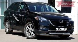 21 194 р. Защита переднего бампера одинарная рестайлинг Souz-96 (d60/42).  Mazda CX-9  TB (2007-2015) дорестайлинг, 2-ой рестайлинг  с доставкой в г. Омск. Увеличить фотографию 1