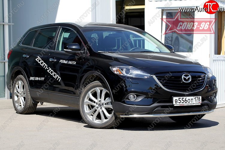 16 199 р. Защита переднего бампера (d42) Souz-96 Mazda CX-9 TB дорестайлинг (2007-2009)  с доставкой в г. Омск