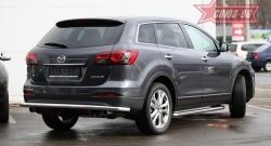 15 029 р. Защита заднего бампера рестайлинг Souz-96 (d60) Mazda CX-9 TB дорестайлинг (2007-2009)  с доставкой в г. Омск. Увеличить фотографию 2