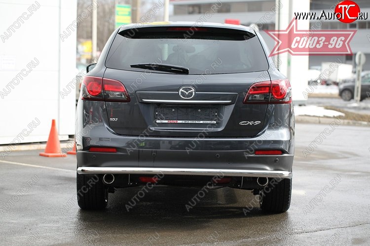 15 029 р. Защита заднего бампера рестайлинг Souz-96 (d60) Mazda CX-9 TB дорестайлинг (2007-2009)  с доставкой в г. Омск