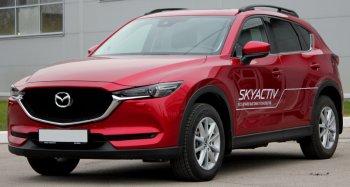 7 599 р. Рейлинги крыши АПС  Mazda CX-5  KF (2016-2024) (Серебристые без поперечин )  с доставкой в г. Омск. Увеличить фотографию 3