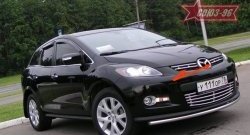 6 974 р. Декоративные элементы решетки радиатора Souz-96 (d16) Mazda CX-7 ER дорестайлинг (2006-2010)  с доставкой в г. Омск. Увеличить фотографию 1