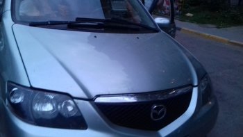 12 899 р. Капот стеклопластиковый Стандарт Mazda MPV LW дорестайлинг (1999-2002)  с доставкой в г. Омск. Увеличить фотографию 2