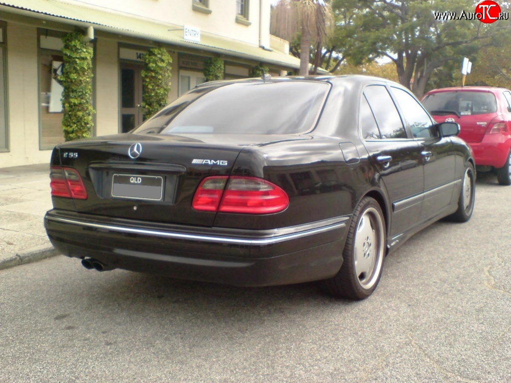 12 599 р. Задний бампер AMG Mercedes-Benz E-Class W210 дорестайлинг седан (1996-1999) (Неокрашенный)  с доставкой в г. Омск