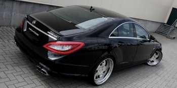 4 499 р. Спойлер багажника AMG Mercedes-Benz CLS class C218 (2011-2017) (Неокрашенный)  с доставкой в г. Омск. Увеличить фотографию 2