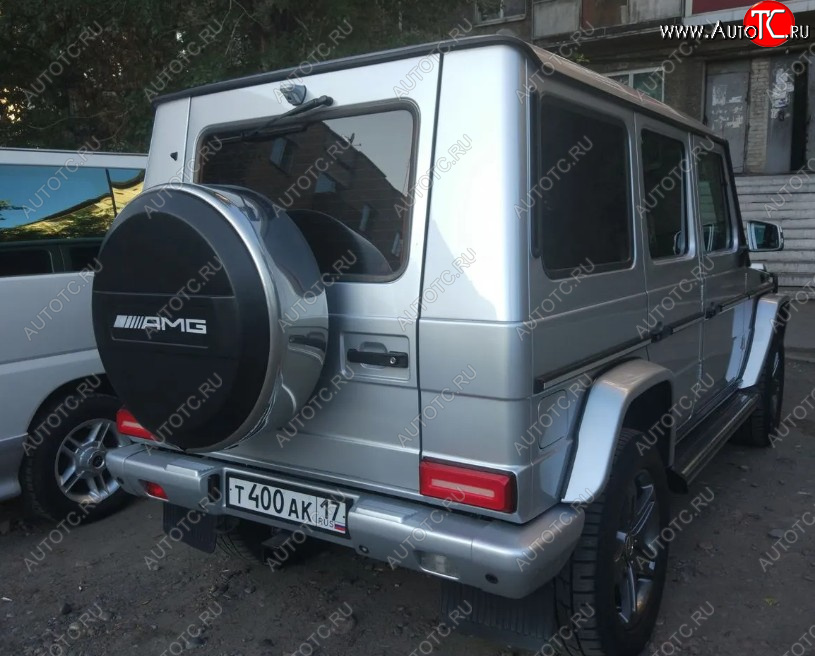 9 999 р. Колпак (крышка) запаски (R16-20) AMG KOLPAKA.NET Mercedes-Benz G class W463 5 дв. дорестайлинг (1989-1994) (наклейка AMG черная)  с доставкой в г. Омск