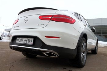 7 249 р. Спойлер багажника Autostl Mercedes-Benz GLC class C253 (2016-2025) (Неокрашенный)  с доставкой в г. Омск. Увеличить фотографию 2