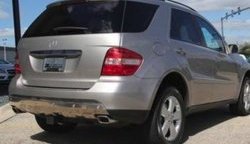 17 299 р. Накладка на задний бампер CT Mercedes-Benz ML class W164 дорестайлинг (2005-2008) (Неокрашенная)  с доставкой в г. Омск. Увеличить фотографию 2