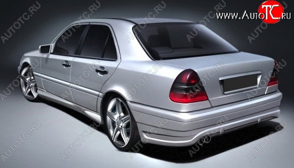 13 049 р. Задний бампер CSR Mercedes-Benz C-Class W202 дорестайлинг седан (1993-1997) (Неокрашенный)  с доставкой в г. Омск