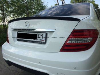 3 399 р. Лип спойлер АВТОКРАТ  Mercedes-Benz C-Class  W204 (2007-2015) дорестайлинг седан, рестайлинг седан (Неокрашенный)  с доставкой в г. Омск. Увеличить фотографию 2