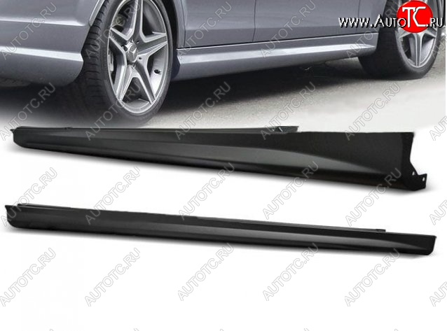 16 899 р. Пороги накладки AMG Style Mercedes-Benz C-Class W204 дорестайлинг седан (2007-2011) (Неокрашенные)  с доставкой в г. Омск