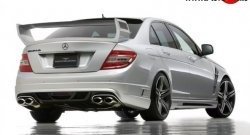 12 599 р. Пороги накладки WALD Mercedes-Benz C-Class W204 дорестайлинг седан (2007-2011) (Неокрашенные)  с доставкой в г. Омск. Увеличить фотографию 2