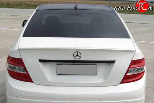 2 269 р. Лип спойлер M-VRS Mercedes-Benz C-Class W204 дорестайлинг седан (2007-2011) (Неокрашенный)  с доставкой в г. Омск