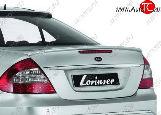 5 309 р. Лип спойлер Lorinzer Mercedes-Benz E-Class W211 дорестайлинг седан (2002-2006) (Неокрашенный)  с доставкой в г. Омск