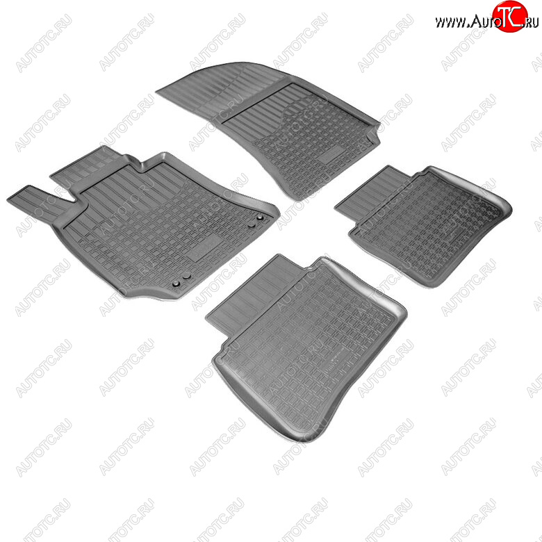 2 899 р. Комплект ковриков в салон Norplast Unidec Unidec Unidec  Mercedes-Benz E-Class  W212 (2013-2017) рестайлинг седан (Цвет: черный)  с доставкой в г. Омск