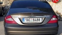 7 199 р. Лип спойлер AMG Mercedes-Benz CLS class W219 (2004-2010) (Неокрашенный)  с доставкой в г. Омск. Увеличить фотографию 3