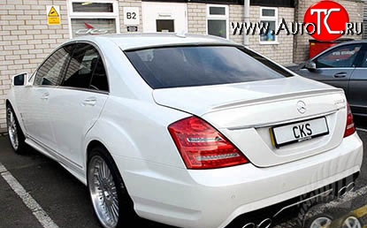 5 099 р. Козырёк на заднее стекло AMG Mercedes-Benz S class W221 (2006-2013) (Неокрашенный)  с доставкой в г. Омск