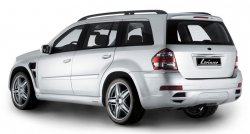 22 499 р. Пластиковые пороги Lorinser Mercedes-Benz GL class X164 рестайлинг (2009-2012) (Неокрашенные)  с доставкой в г. Омск. Увеличить фотографию 3