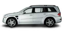 22 499 р. Пластиковые пороги Lorinser  Mercedes-Benz GL class  X164 (2006-2012) дорестайлинг, рестайлинг (Неокрашенные)  с доставкой в г. Омск. Увеличить фотографию 1