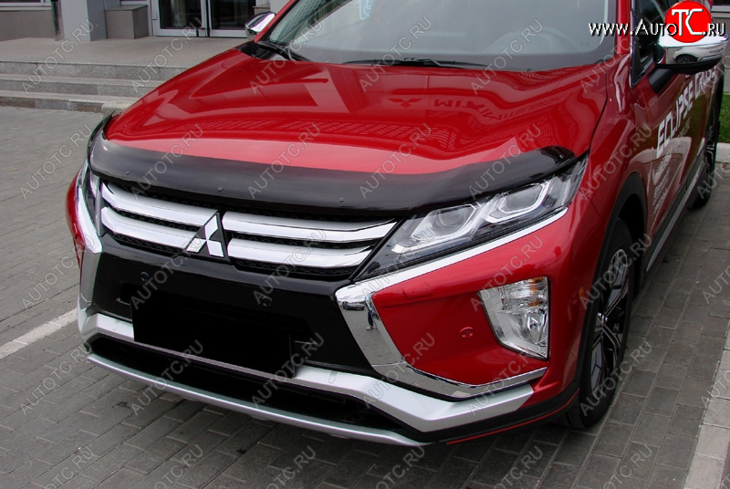 2 499 р. Дефлектор капота SIM  Mitsubishi Eclipse Cross  GK (2017-2024)  с доставкой в г. Омск