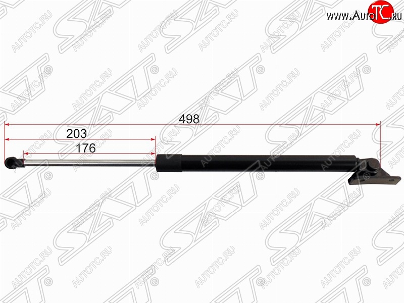 859 р. Правый упор крышки багажника SAT (L498 mm)  Mitsubishi ASX (2010-2024) дорестайлинг, 1-ый рестайлинг, 2-ой рестайлинг, 3-ий рестайлинг  с доставкой в г. Омск