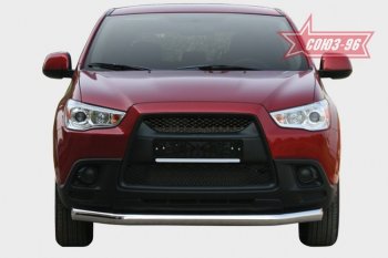 Защита переднего бампера Souz-96 (d76) Mitsubishi ASX дорестайлинг (2010-2012)