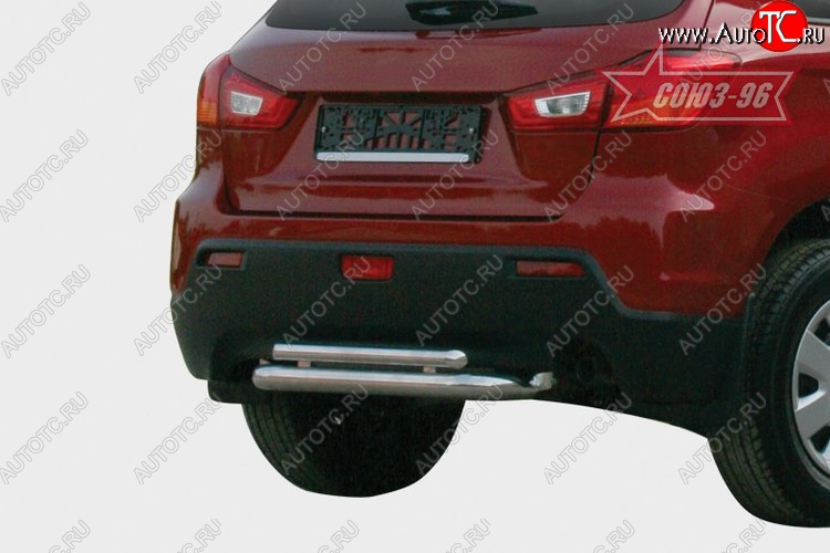 11 609 р. Защита заднего бампера Souz-96 (d60/42) Mitsubishi ASX дорестайлинг (2010-2012)  с доставкой в г. Омск