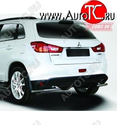 7 109 р. Защита заднего бампера уголки d42 Souz-96 Mitsubishi ASX 1-ый рестайлинг (2013-2016)  с доставкой в г. Омск