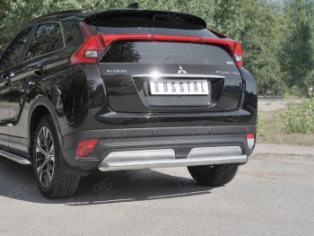 12 849 р. Защита заднего бампера (Ø63 мм, нержавейка) SLITKOFF  Mitsubishi Eclipse Cross  GK (2017-2021) дорестайлинг  с доставкой в г. Омск. Увеличить фотографию 4