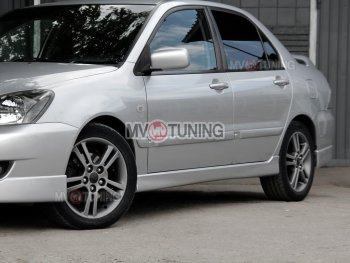 5 249 р. Пороги накладки Sport 2.0 Mitsubishi Lancer 9 1-ый рестайлинг седан (2003-2005) (Неокрашенные)  с доставкой в г. Омск. Увеличить фотографию 5