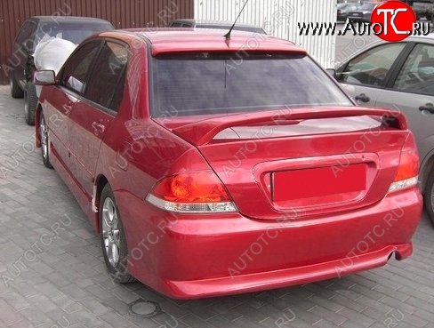 4 599 р. Козырёк на заднее стекло CT Mitsubishi Lancer 9 2-ой рестайлинг седан (2005-2009) (Неокрашенный)  с доставкой в г. Омск