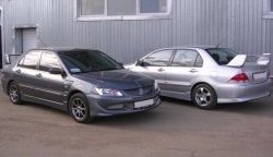 6 699 р. Пороги накладки EVO 9 Mitsubishi Lancer 9 1-ый рестайлинг седан (2003-2005) (Неокрашенные)  с доставкой в г. Омск. Увеличить фотографию 2