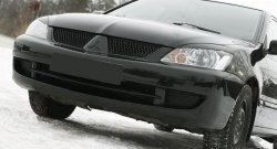 999 р. Реснички на фары RA Sport  Mitsubishi Lancer  9 (2005-2009) 2-ой рестайлинг седан, 2-ой рестайлинг универсал (Неокрашенные)  с доставкой в г. Омск. Увеличить фотографию 2