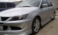 499 р. Реснички на фары Style v2 Mitsubishi Lancer 9 1-ый рестайлинг седан (2003-2005) (Неокрашенные)  с доставкой в г. Омск. Увеличить фотографию 2