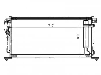 Радиатор кондиционера SAT Mitsubishi Lancer 9 1-ый рестайлинг седан (2003-2005)