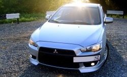 929 р. Подиум гос. номера EVO №1 Mitsubishi Lancer 10 хэтчбек 5 дв рестайлинг (2011-2017) (Гладкий пластик)  с доставкой в г. Омск. Увеличить фотографию 5