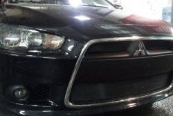 Сетка на бампер Russtal (дорестайлинг) Mitsubishi Lancer 10 CY седан рестайлинг (2011-2017)