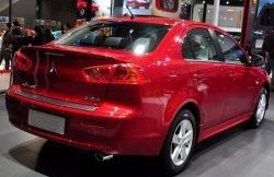 2 049 р. Лип спойлер M-VRS Mitsubishi Lancer 10 седан дорестайлинг (2007-2010) (Неокрашенный)  с доставкой в г. Омск. Увеличить фотографию 3